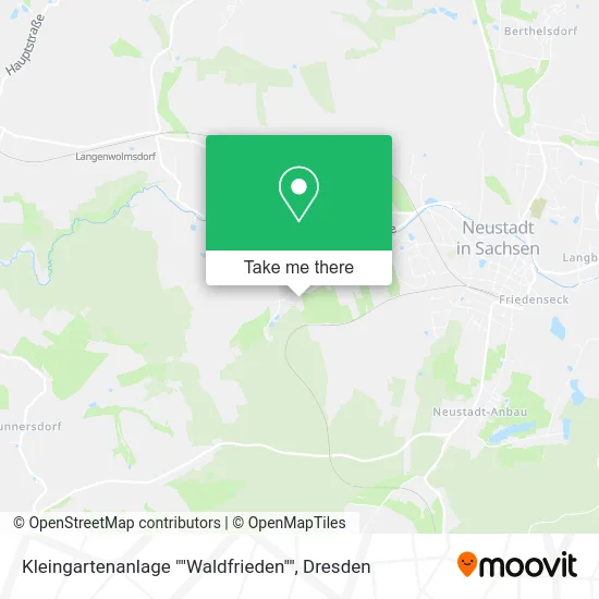Карта Kleingartenanlage ""Waldfrieden""