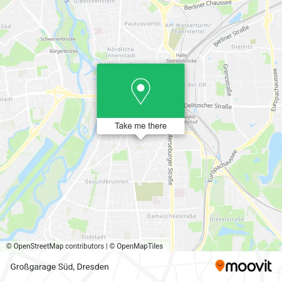 Карта Großgarage Süd