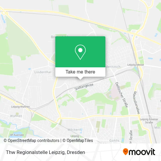 Карта Thw Regionalstelle Leipzig