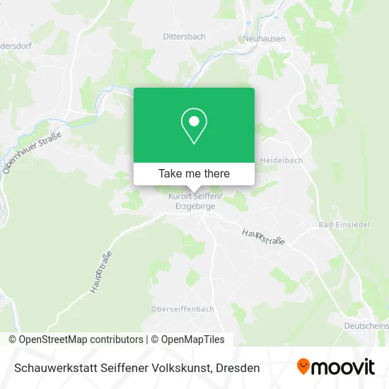 Карта Schauwerkstatt Seiffener Volkskunst