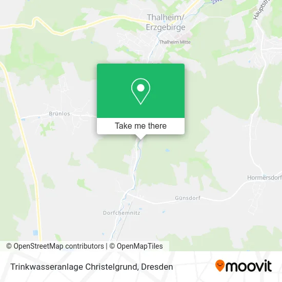 Карта Trinkwasseranlage Christelgrund