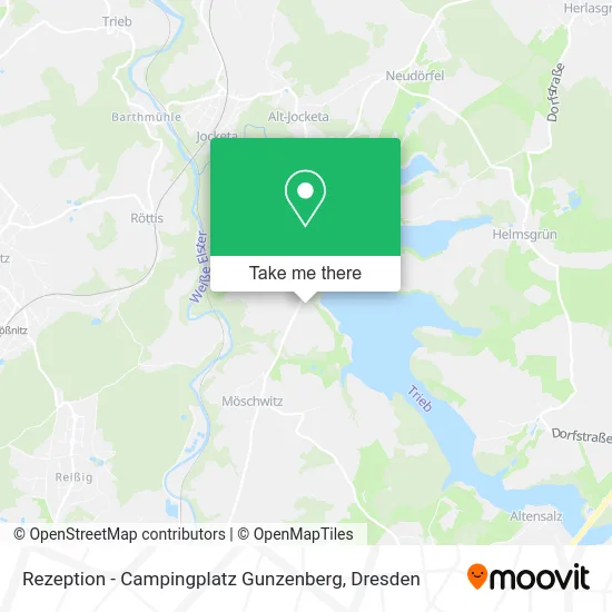 Карта Rezeption - Campingplatz Gunzenberg