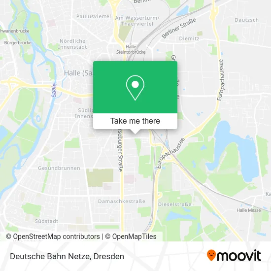 Карта Deutsche Bahn Netze