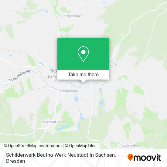 Карта Schilderwerk Beutha-Werk Neustadt In Sachsen