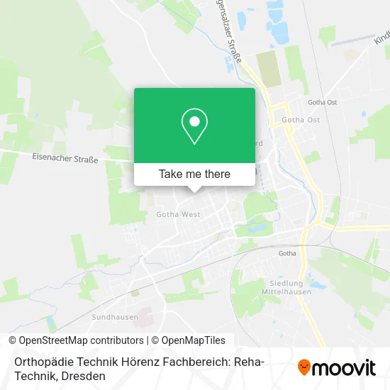 Карта Orthopädie Technik Hörenz Fachbereich: Reha-Technik