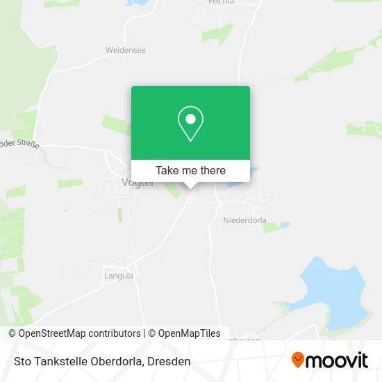 Карта Sto Tankstelle Oberdorla