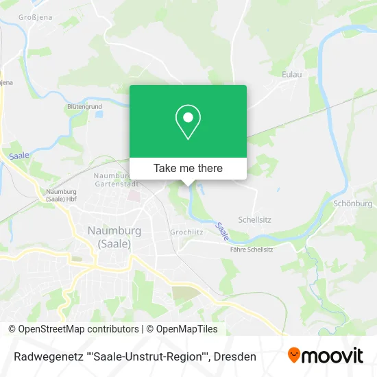 Карта Radwegenetz ""Saale-Unstrut-Region""