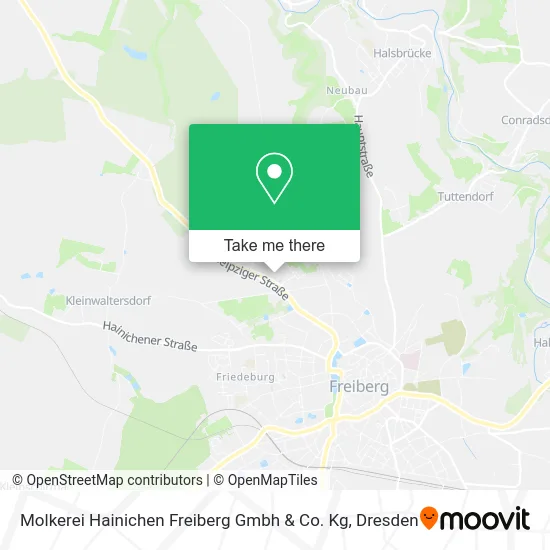 Карта Molkerei Hainichen Freiberg Gmbh & Co. Kg