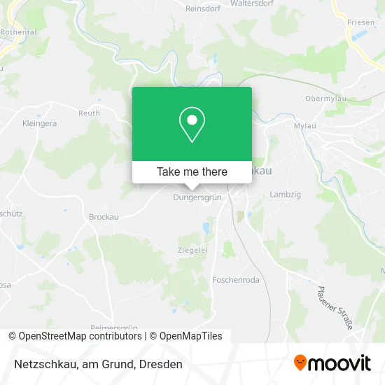 Карта Netzschkau, am Grund