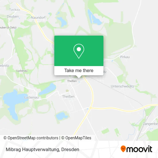 Карта Mibrag Hauptverwaltung