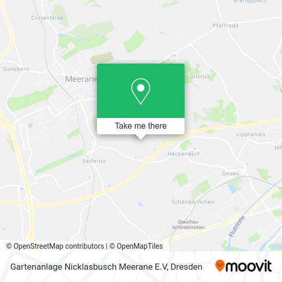 Карта Gartenanlage Nicklasbusch Meerane E.V