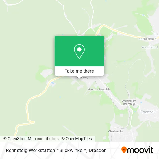 Карта Rennsteig Werkstätten ""Blickwinkel""