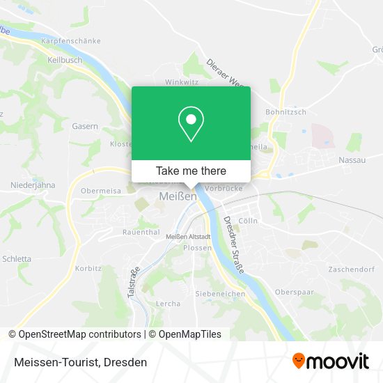 Карта Meissen-Tourist