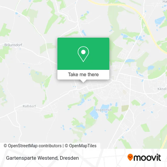 Карта Gartensparte Westend