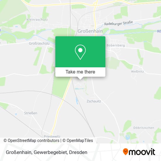 Карта Großenhain, Gewerbegebiet