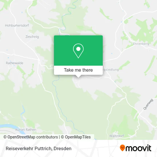 Карта Reiseverkehr Puttrich
