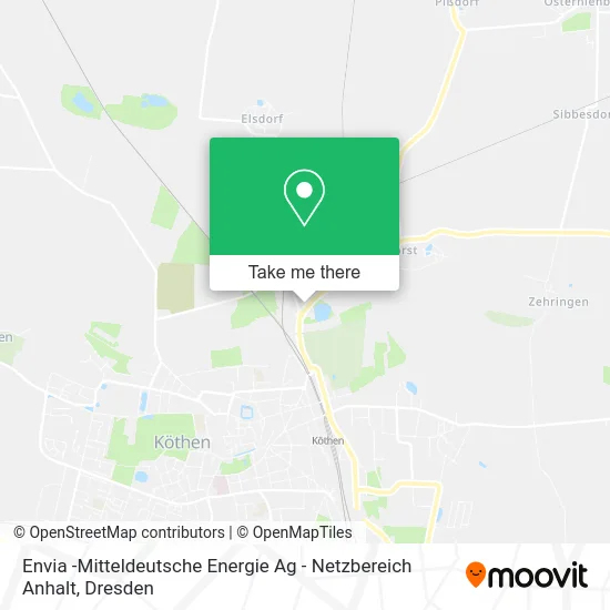 Карта Envia -Mitteldeutsche Energie Ag - Netzbereich Anhalt