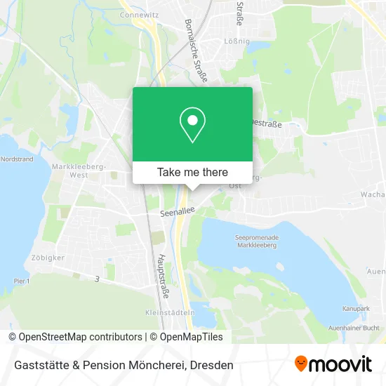 Карта Gaststätte & Pension Möncherei