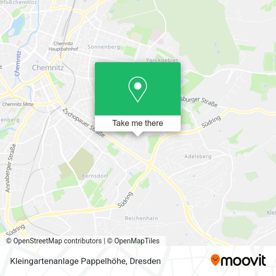 Карта Kleingartenanlage Pappelhöhe