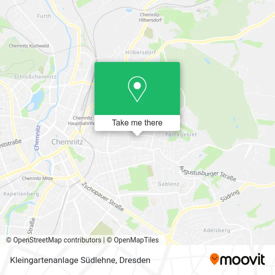 Карта Kleingartenanlage Südlehne