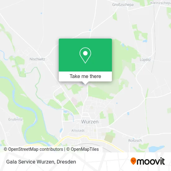 Карта Gala Service Wurzen