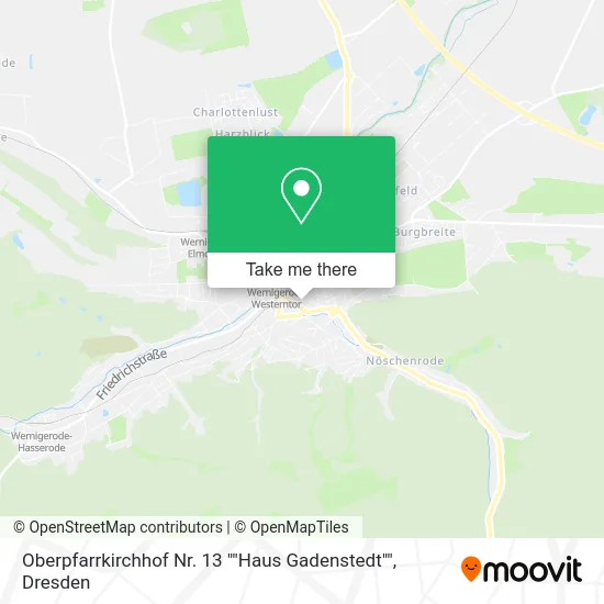 Карта Oberpfarrkirchhof Nr. 13 ""Haus Gadenstedt""