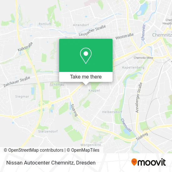 Карта Nissan Autocenter Chemnitz