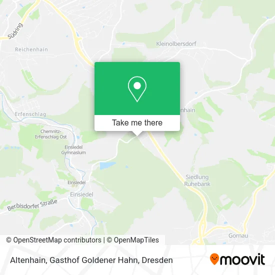Карта Altenhain, Gasthof Goldener Hahn