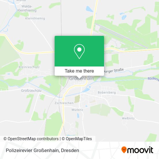Карта Polizeirevier Großenhain
