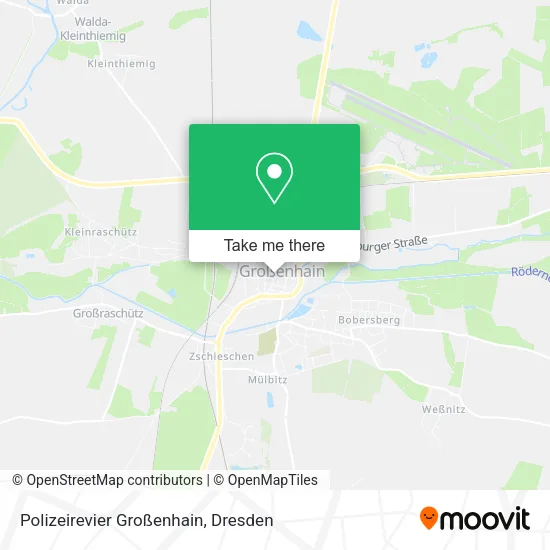 Карта Polizeirevier Großenhain