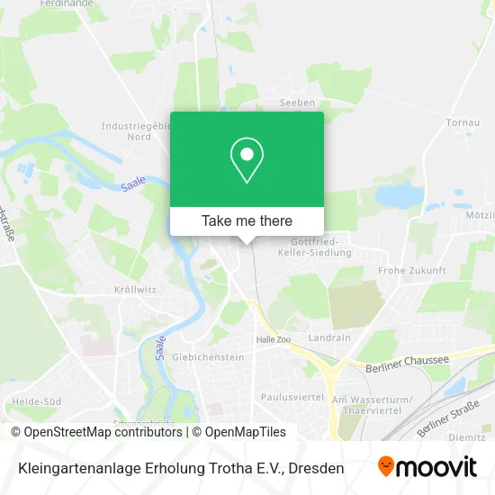 Карта Kleingartenanlage Erholung Trotha E.V.