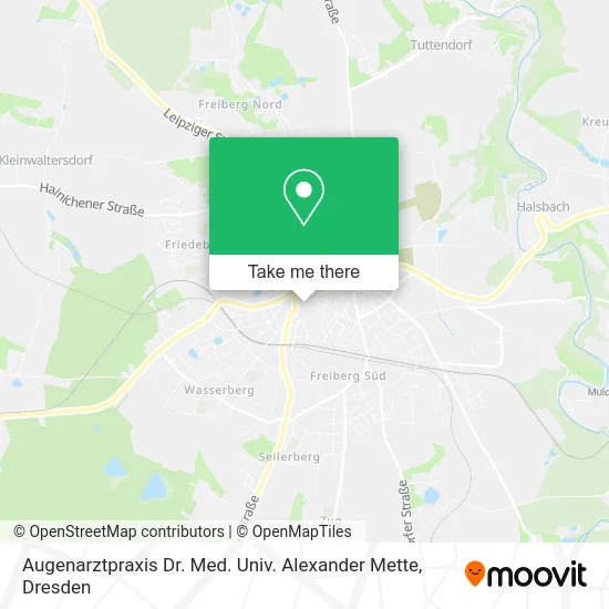 Карта Augenarztpraxis Dr. Med. Univ. Alexander Mette