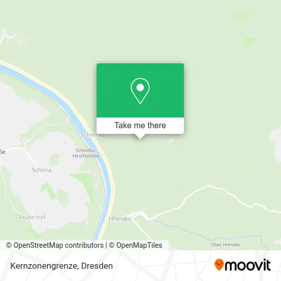 Карта Kernzonengrenze
