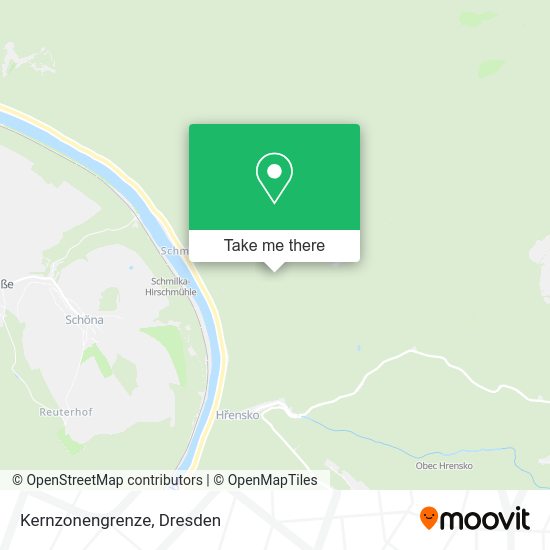 Карта Kernzonengrenze