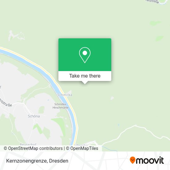 Карта Kernzonengrenze