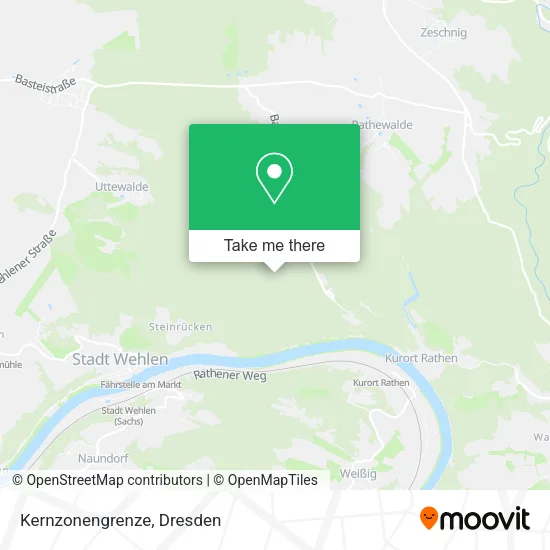 Карта Kernzonengrenze