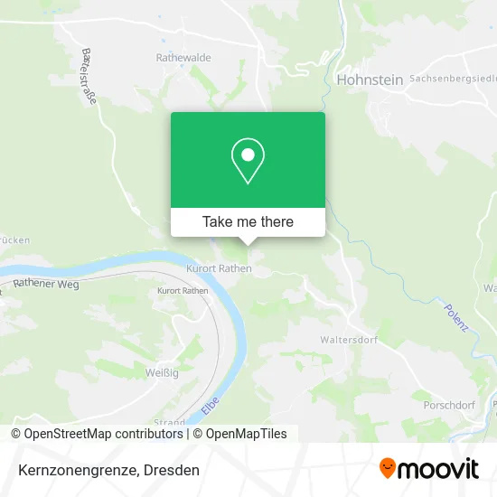 Карта Kernzonengrenze