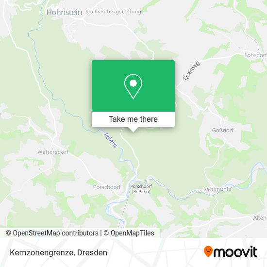 Карта Kernzonengrenze