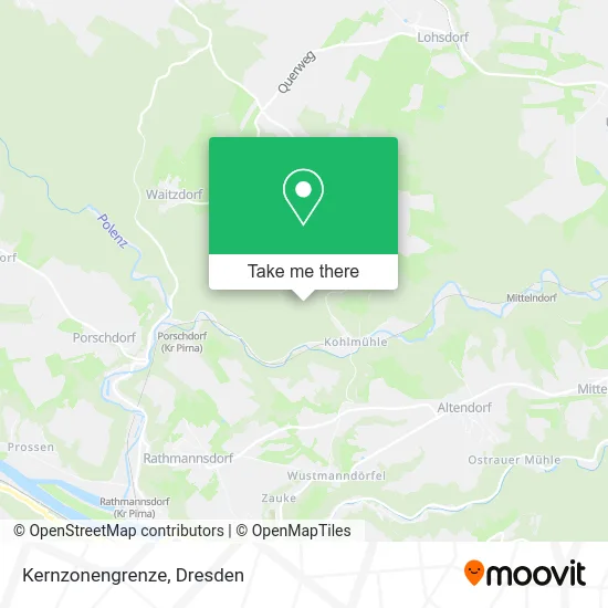Карта Kernzonengrenze