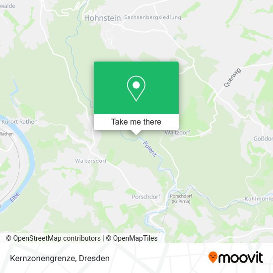 Карта Kernzonengrenze