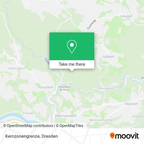 Карта Kernzonengrenze