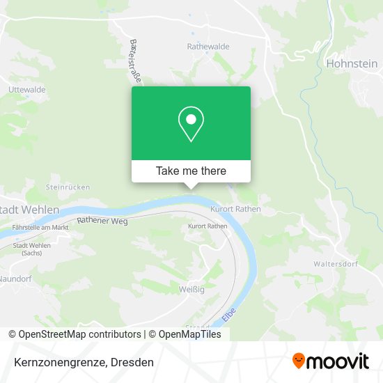 Карта Kernzonengrenze
