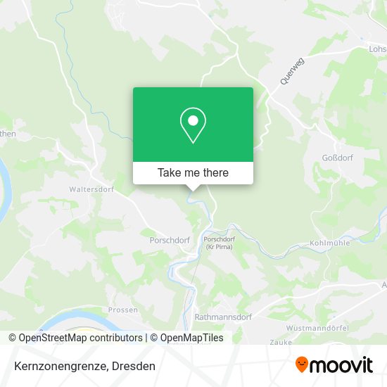 Карта Kernzonengrenze