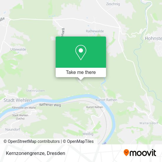 Карта Kernzonengrenze