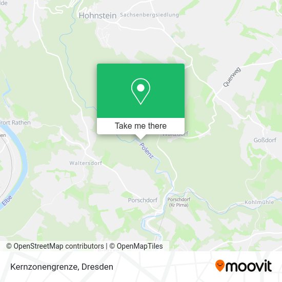 Карта Kernzonengrenze