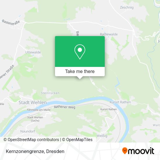 Карта Kernzonengrenze