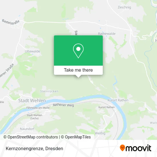 Карта Kernzonengrenze