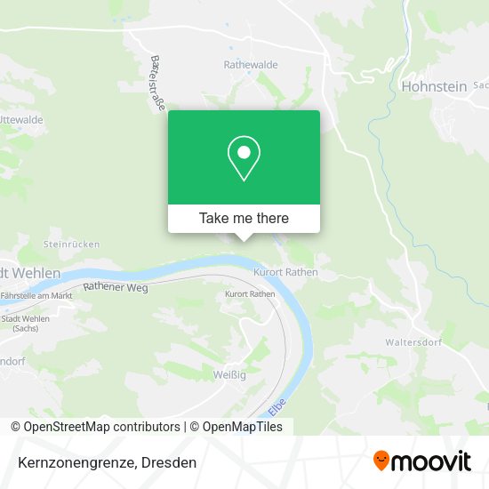 Карта Kernzonengrenze