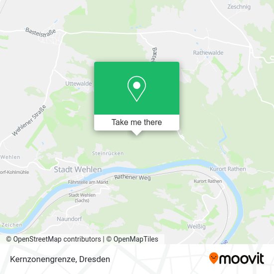 Карта Kernzonengrenze