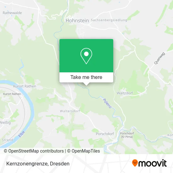 Карта Kernzonengrenze